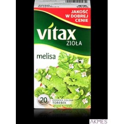 Herbata VITAX MELISA 20t*1,5g ziołowa bez zawieszki