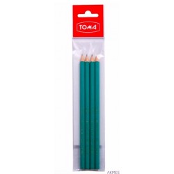 Ołówki bez gum.TO-004 żyw.synt TOMA