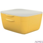 Pojemnik z szufladami Leitz Cosy, żółty 53570019