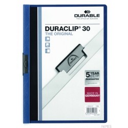 Skoroszyt DURABLE DURACLIP Original 30 granatowy 2200-07