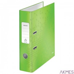 Segregator z mechanizmem WOW Leitz 180_, A4/80mm, zielony 10050054