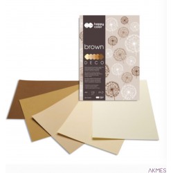 Blok DECO BROWN HAPPY COLOR A4 20ark.170g 5 k olorów HA 3717 2030-072