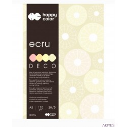 Blok z papierem barwionym DECO ECRU A4/170g 4kol 20k HA 3717 2030-092