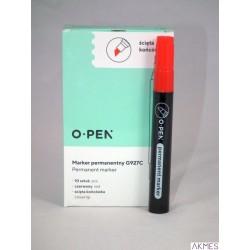Marker permanentny ścięty G927C czerwony AMA0927977 OPEN