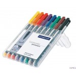Foliopis 318WP8 8kol. w etui STAEDTLER LUMOCOLOR permament