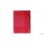 Teczka A4 z gumką - szeroka. transparent czerwony TG-12-01