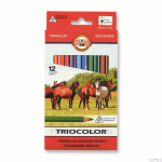 Kredki TRIOCOLOR 3142 12kolorowe $ KOH-I-NOOR