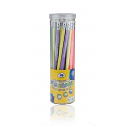 Ołówki pastelowe HB z miarka i gumka 206120006