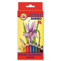 Kredki Omega Jumbo 3373-18 kolorów Koh-i-Noor