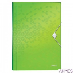 Teczka z 6 przegródkami PP Leitz WOW, zielona 45890054