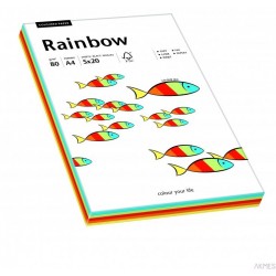 Papier xero kolorowy RAINBOW mix Intensywny odcień 88043188