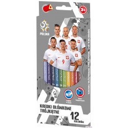 Kredki ołówkowe 12 kolorów PZ-011 PZPN 2 312018007 ASTRA