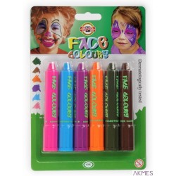 Kredki do malowania twarzy 4610/2 kpl. 6 kolorów KOH I NOOR