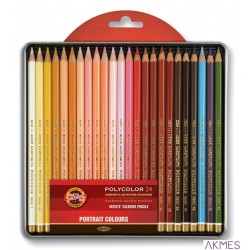 Kredki_POLYCOLOR 3824 24 KOL. opakowanie metalowe 3824 Koh i Noor
