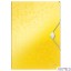 Teczka z gumką PP Leitz WOW, 15 mm, żółta 45990016