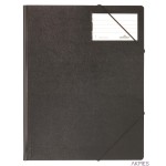 Folder na dok. z gumkami narożnymi 1-150 kart ek, PCV Czarny 232001 DURABLE