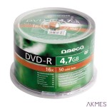 Płyta OMEGA DVD-R 4,7GB 16X CAKE (100) OMD16C100-