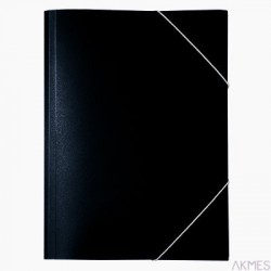 Teczka PP z gumką szeroka TG-02 BIURFOL czarna