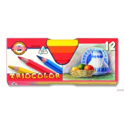Kredki TRIOCOLOR 3152 12kol. * JUMBO KOH-I-NOOR
