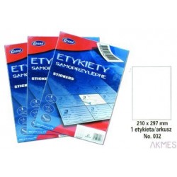Etykiety samoprzylepne No. 032 210x297 mm GRAND 150-1059