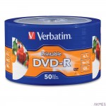 Płyta DVD-R VERBATIM (50) szpindel do nadruku 4.7GB x16 97167 zamiennik dla 43533 szpindel