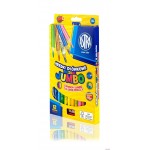 Kredki ołówkowe Jumbo tęczowe + tem. 12 kol. 312118002 ASTRA
