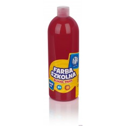 Farby szkolne Astra 1000 ml - czerwona ciemna 301217044 ASTRA