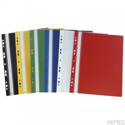 Skoroszyt A4 twardy wpinany BIURFOL granatowy (10szt)