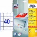 Trwałe etykiety uniwersalne 4780 48,5x25,4 30ark białe Avery Zweckform