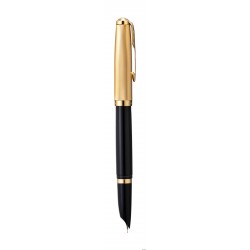 Pióro wieczne (F) - 18K PARKER 51 DELUXE BLACK GT 2123511, giftbox