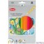 Kredki szkolne TRÓJKĄTNE drewniane 18cm - 18 kolorowe mix TO-544-18 Toma