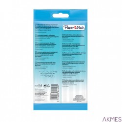 Długopis ze skuwką Paper Mate 045 fine (0,7 mm) mix kolorów, blister 8szt 2084416