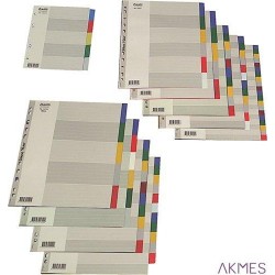 Przekładki OXFORD z kolorowego PP, A4, 20 kart 100204757