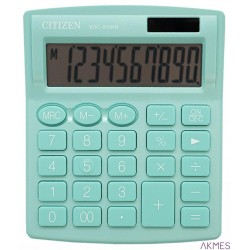 Kalkulator biurowy CITIZEN SDC-810NRGRE, 10-cyfrowy, 127x105mm, zielony