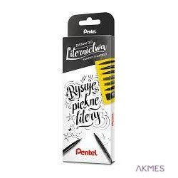 Kompletny zestaw do liternictwa czarny Zestaw-7 PENTEL