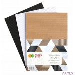 Tektura falista KRAFT A4 10 ark. 3 kol. HA[[Y COLOR 7720 2030-KRAFT