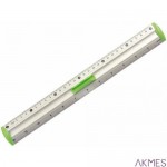Linijka aluminiowa 30cm uchwyt zielony TETIS BL040-ZC