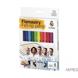 Flamastry 12 kolorów Real Madryt ASTRA, 314016003