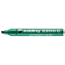Marker permanentny ścięta końcówka 1-5 mm zielony Edding 2200/004/ZI