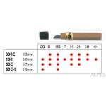 Grafity ołówkowe 0,9mm 50E.9-HB PENTEL