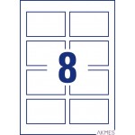 Wizytówki Quick&Clean do personalizacji, 85 x 54 mm, 4000 szt., 220 g, satynowane, śnieżnobiałe, AVERY ZWECKFORM, C32006-500