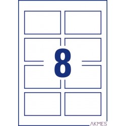 Wizytówki Quick&Clean do personalizacji, 85 x 54 mm, 4000 szt., 220 g, satynowane, śnieżnobiałe, AVERY ZWECKFORM, C32006-500