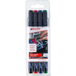 Markery eddiing do kabli 4 kol. 0,3 mm Edding 8407/4S