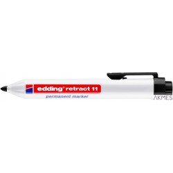 Marker permanentny automatyczny okrągła końcówka 1,5-3 mm czarny Edding retract11/001/C