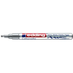 Marker lakierowy do kaligrafii 1-2,5 mm srebrny Edding 753/054/S
