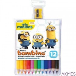 Kredki 12kol 18cm MINIONKI *1789 St.Majewski
